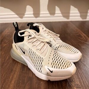 Nike Air Max 270 White and Black Sneakers